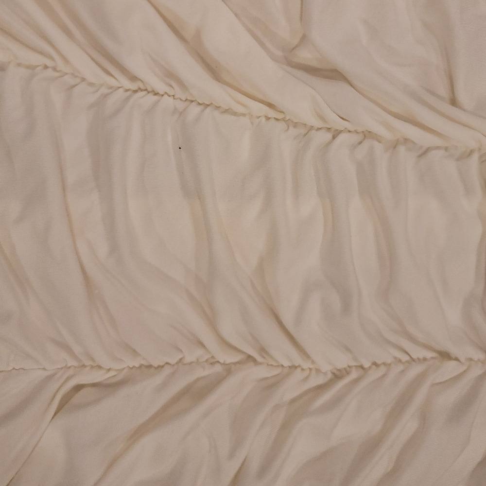 Off White Ruched Jumpsuit - Picture 4 of 4